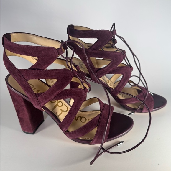 Sam Edelman Shoes - Sam Edelman Women's Yardley Heeled Sandal, Port Wine, 7.5 M US